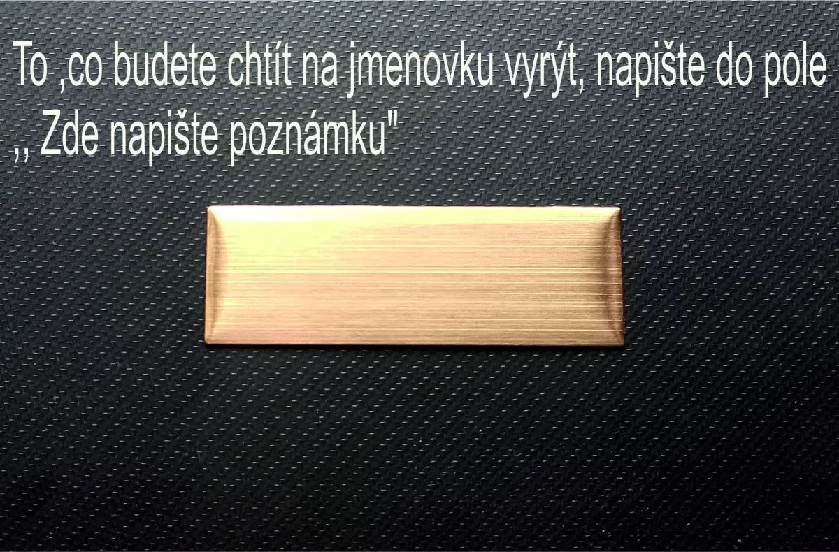 jmenovka na dveře 25x76mm