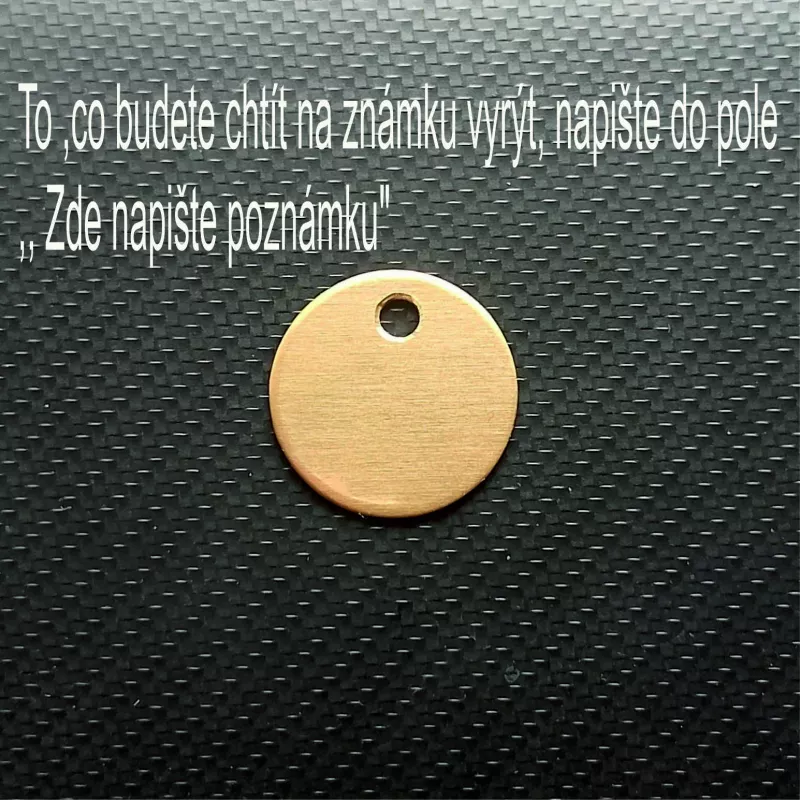 Kolečko průměr 20mm mosaz