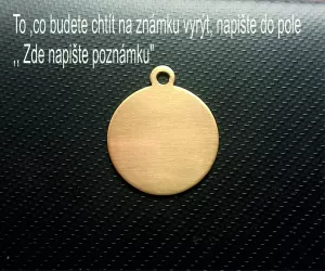 kolečko průměr 28  mosaz