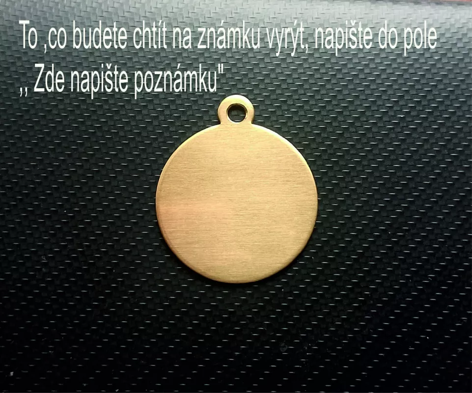 kolečko průměr 28 mosaz